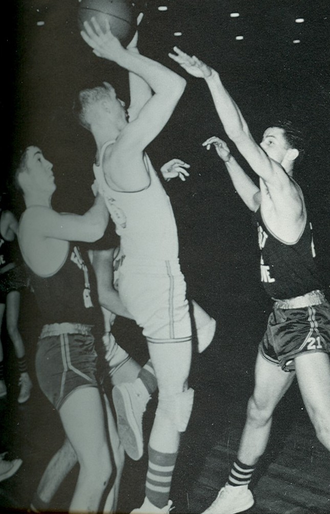 1957 basketball shooting photo 